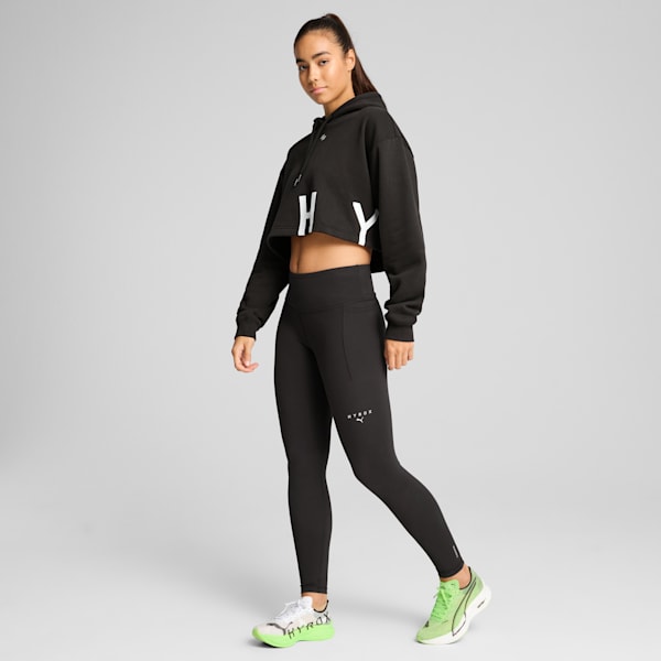 PUMA x HYROX Heavyweight Hoodie Women, PUMA Black, large-ZAF