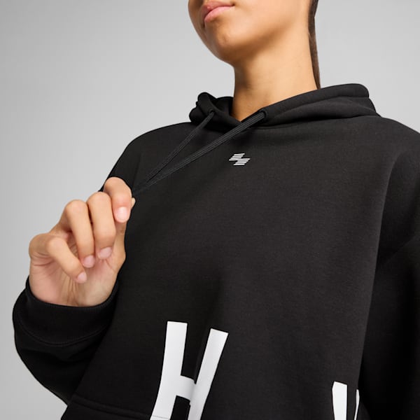 Buzo con capucha PUMA HYROX para mujer, PUMA Black, large-ARG