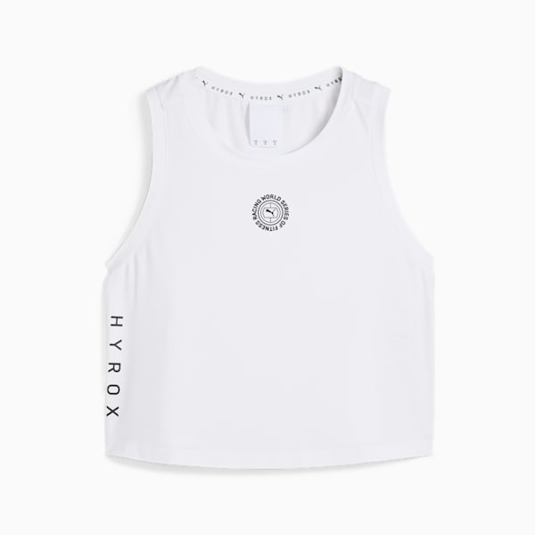 Musculosa corta PUMA x HYROX CLOUDSPUN para mujer, PUMA White, large-ARG