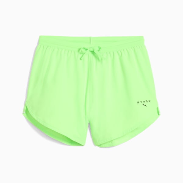PUMA x HYROX ULTRAWEAVE Velocity 4" Shorts Women, Green Glare, large-ZAF