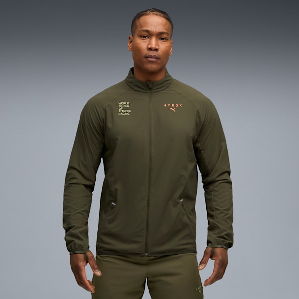 PUMA x HYROX ULTRAWEAVE Jacket Men, Dark Olive, large-ZAF