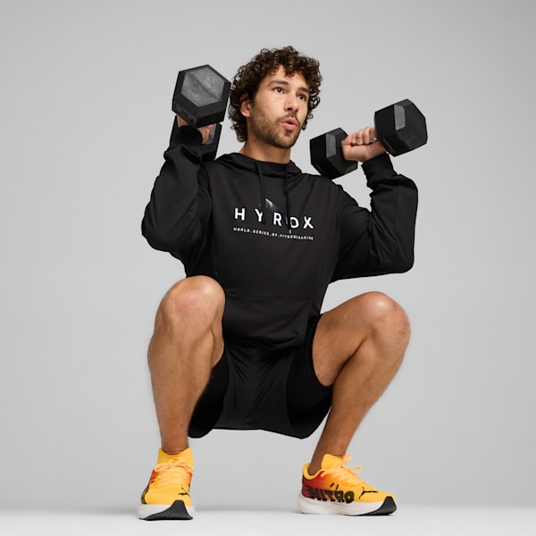 PUMA x HYROX Studio Hoodie Men, PUMA Black, large-ZAF
