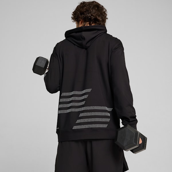 PUMA x HYROX Studio Hoodie Men, PUMA Black, large-ZAF
