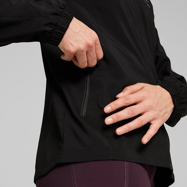 PUMA x HYROX Run Favourite Woven Jacket Women, PUMA Black, large-ZAF
