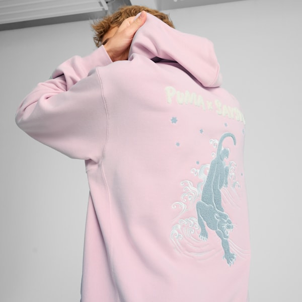 PUMA x SAYSKY Hoodie, Rose Mauve, large-MEX