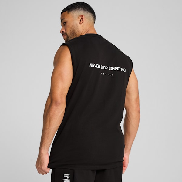 Remera sin mangas PUMA x HYROX para hombre, PUMA Black, large-ARG