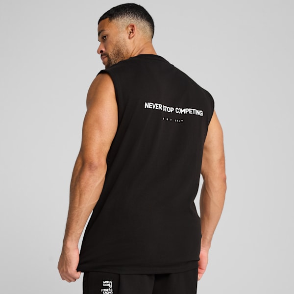 PUMA x HYROX Cut-Off Tank Men, PUMA Black, large-ZAF