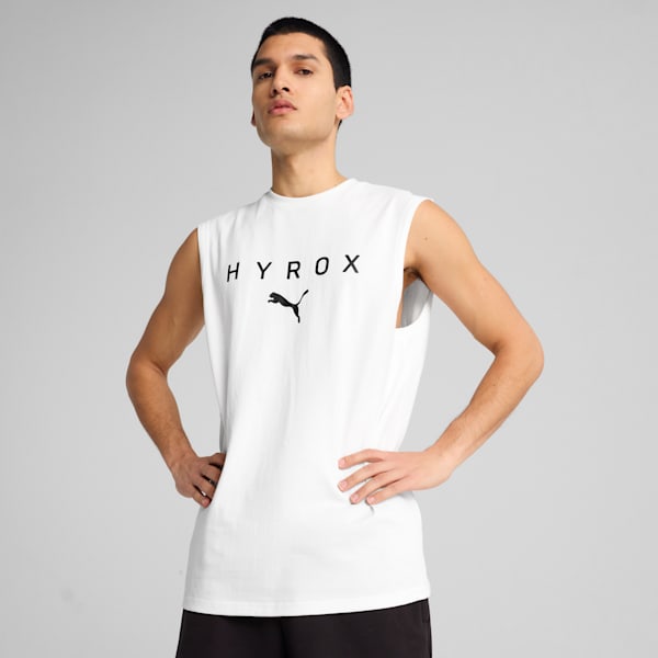 Remera sin mangas PUMA x HYROX para hombre, PUMA White, large-ARG