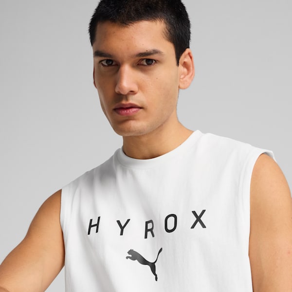 Remera sin mangas PUMA x HYROX para hombre, PUMA White, large-ARG