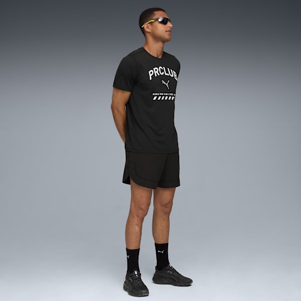 RUN CLUB Graphic Mesh Tee Men, PUMA Black, large-ZAF