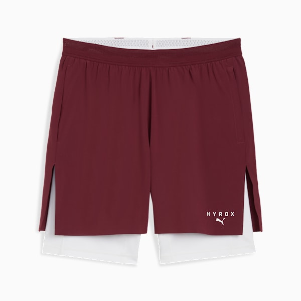 PUMA x HYROX 2in1 Training Shorts Men, Ruby Shimmer, large-ZAF