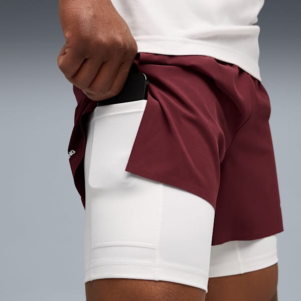 PUMA x HYROX 2in1 Training Shorts Men, Ruby Shimmer, large-ZAF