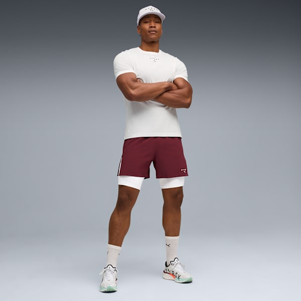 PUMA x HYROX 2in1 Training Shorts Men, Ruby Shimmer, large-ZAF