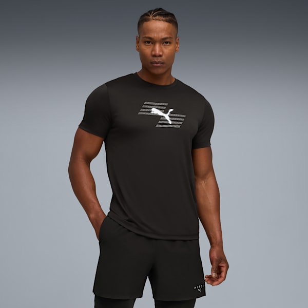 PUMA x HYROX Graphic Tee Men, PUMA Black, large-ZAF