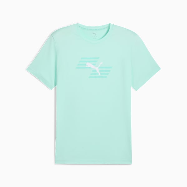 PUMA x HYROX Graphic Tee Men, Mint Melt, large-ZAF