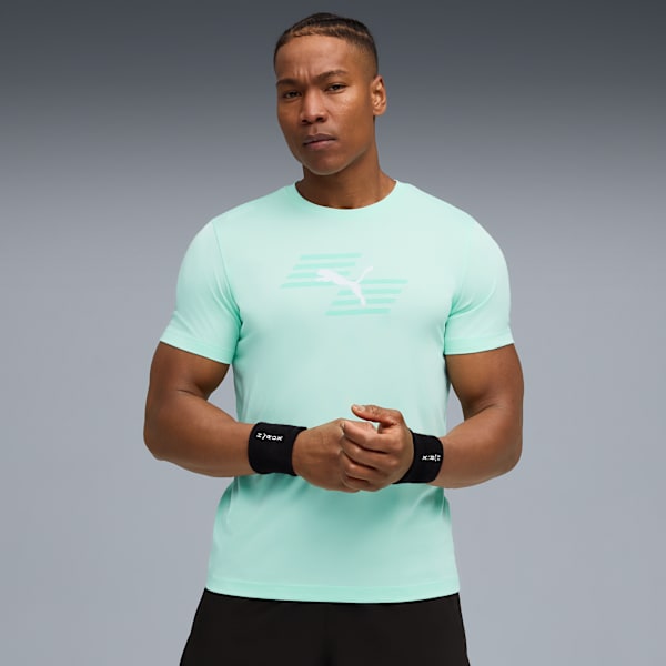 PUMA x HYROX Graphic Tee Men, Mint Melt, large-ZAF