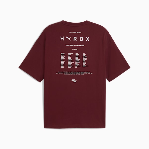 PUMA x HYROX Lifestyle Tee Men, Ruby Shimmer, large-ZAF