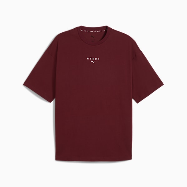 PUMA x HYROX Lifestyle Tee Men, Ruby Shimmer, large-ZAF