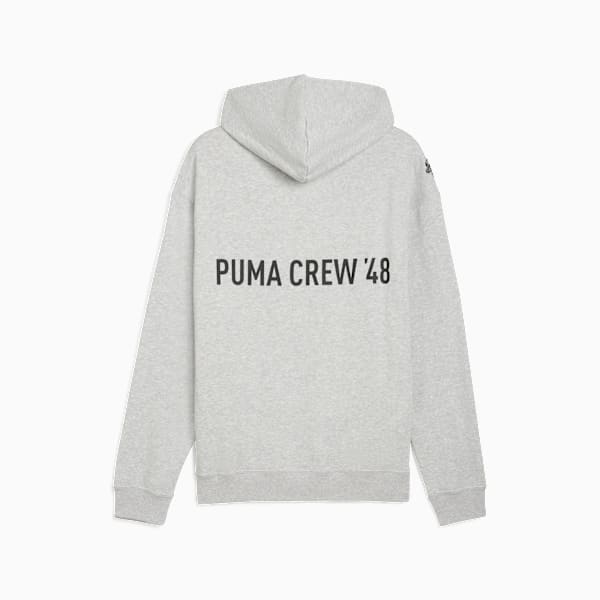 French Terry Hoodie Men, Light Gray Heather, large-ZAF