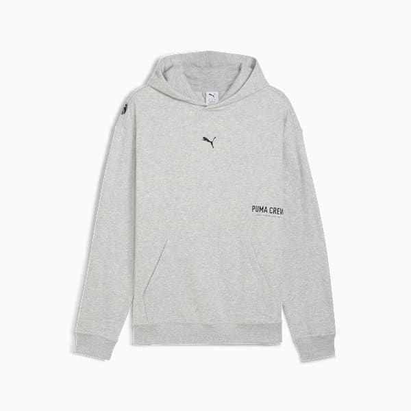 French Terry Hoodie Men, Light Gray Heather, large-ZAF