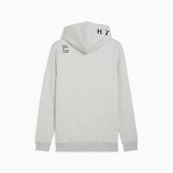 PUMA x HYROX Heavyweight Hoodie Men, Light Gray Heather, large-ZAF