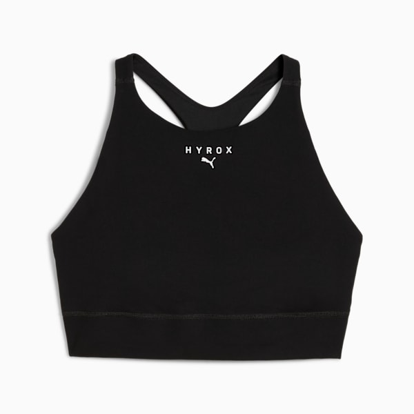PUMA x HYROX SHAPELUXE High Neck Bra Women, PUMA Black, large-ZAF