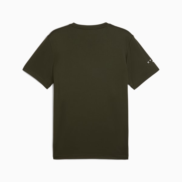 PUMA x HYROX City Performance Tee Men, Dark Olive, large-ZAF