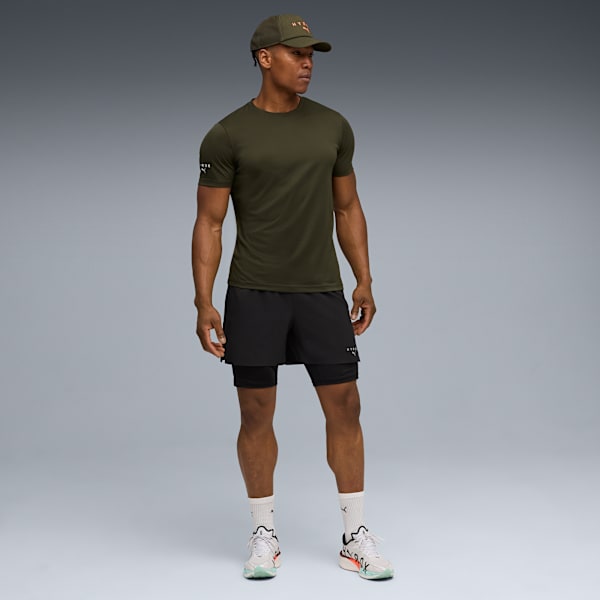 PUMA x HYROX City Performance Tee Men, Dark Olive, large-ZAF