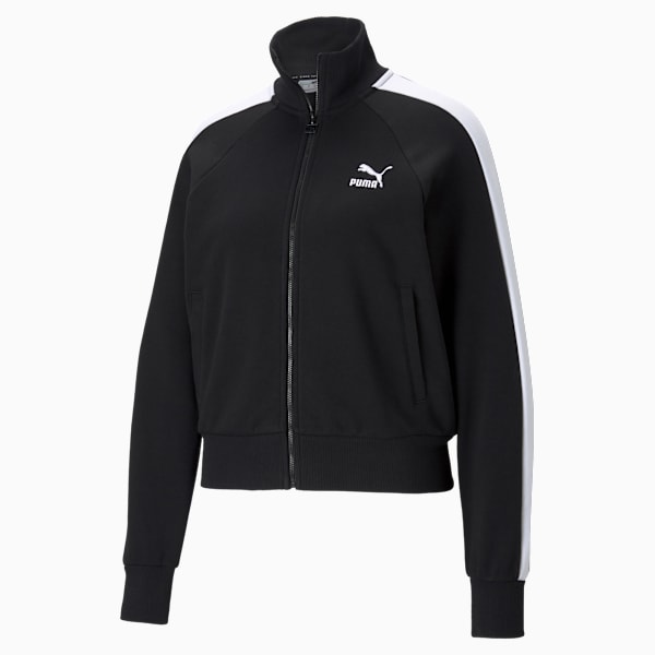 Chamarra de pista Iconic T7 para mujer, Puma Black, large-MEX