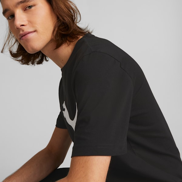 Classics Men's Logo Tee, Puma Black, large-MEX