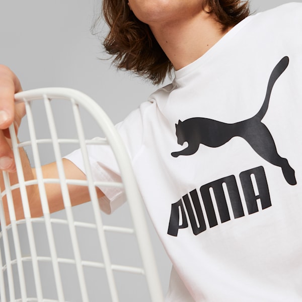 Playera Classics Logo PUMA para Hombre, Puma White, large-MEX