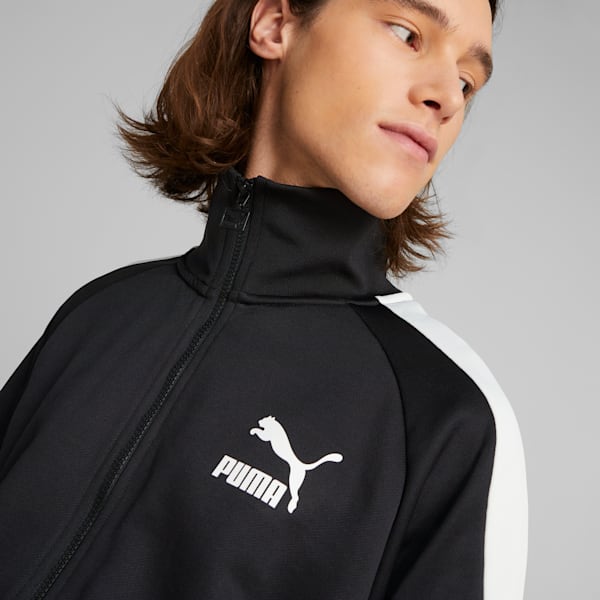 Chamarra de pista Iconic T7 para hombre, Puma Black, large-MEX