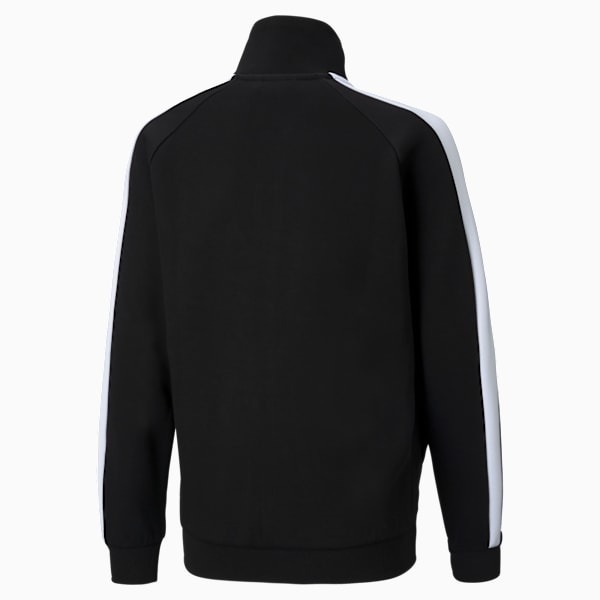 Chamarra de pista Iconic T7 juvenil, Puma Black-Puma White, large-MEX