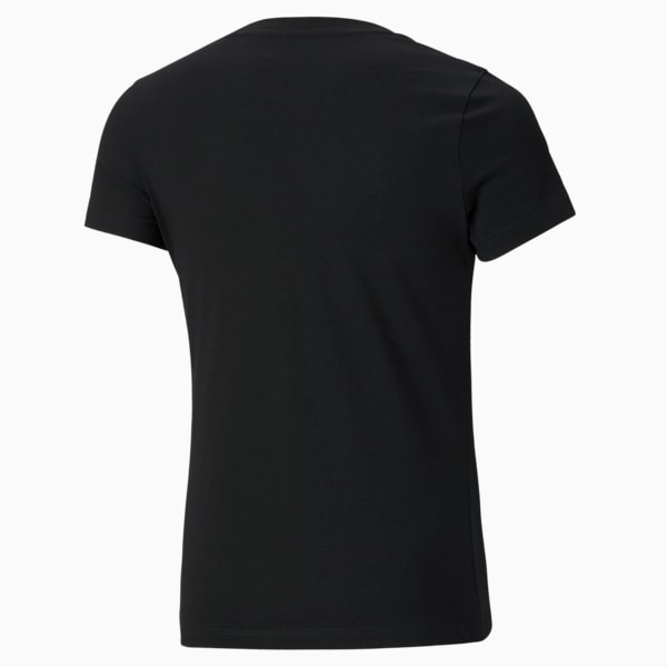 Classics Logo Youth Tee, Puma Black, large-MEX