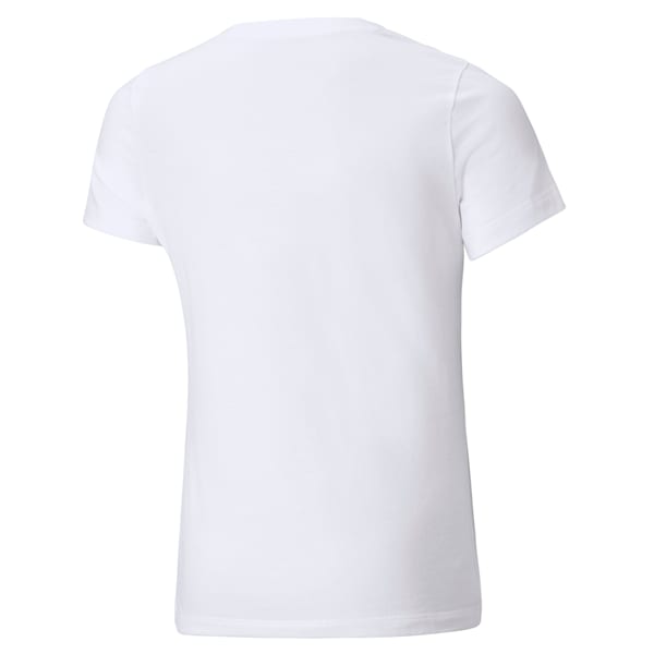 Classics Logo Youth Tee, Puma White, large-MEX