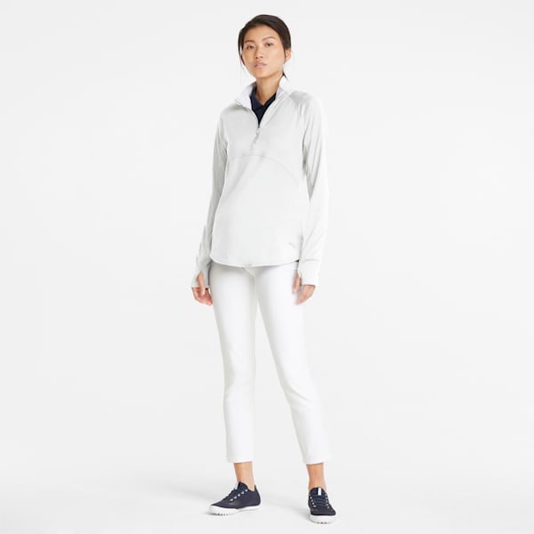 Gamer Quarter-Zip Golf Pullover Women, Bright White, large-ZAF