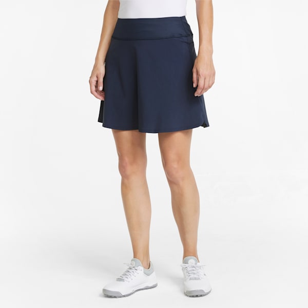 PWRSHAPE Solid Women's Golf Skirt, Navy Blazer, large-ZAF