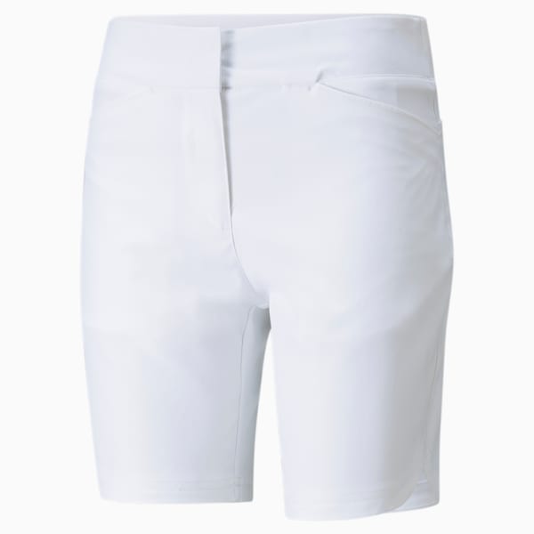 Bermuda Women's Golf Shorts, Bright White, large-ZAF
