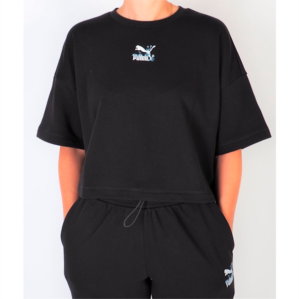 Remera FLORAL Crew Sweat, Puma Black, large-ARG