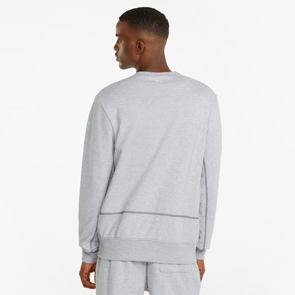 Pivot Crew EMB Basketball Pullover Men, Light Gray Heather, large-ZAF