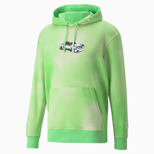 BMW M Motorsport Statement Men's Hoodie, Paradise Green, large-ZAF