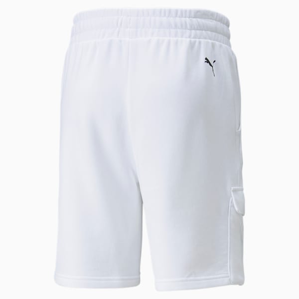 BMW M Motorsport Statement Men's Sweat Shorts, Puma White, large-ZAF