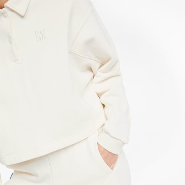 Infuse Fashion Polo Women's Sweatshirt, Pristine, large-ZAF