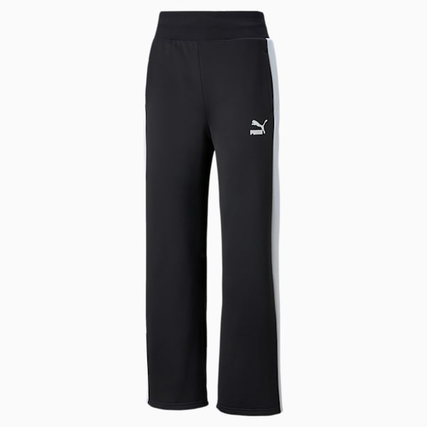 T7 Straight Women's Pants, Puma Black, large-ZAF