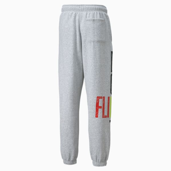 Playbook Men's Basketball Pants, Light Gray Heather, large-ZAF