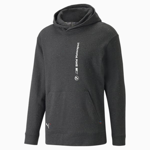 BMW M Motorsport RE:Collection Men's Hoodie, Dark Gray Heather-B1NP008, large-ZAF