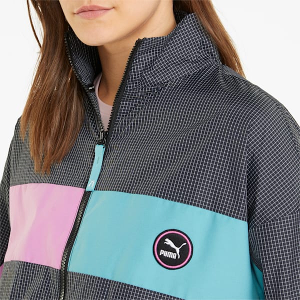 SWxP Woven Women's Track Jacket, Puma Black, large-ZAF