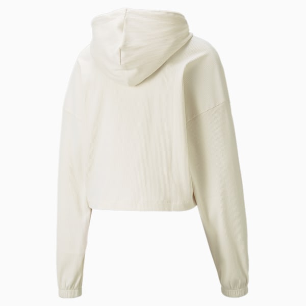 Classics Ribbed Women's Hoodie, no color, large-ZAF