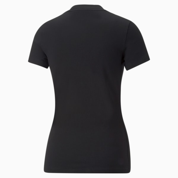 Playera estrecha para mujer Classics, Puma Black, large-MEX