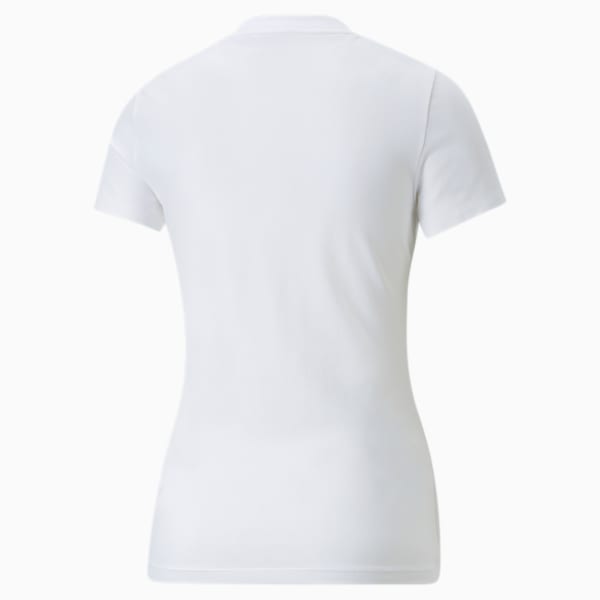 Playera estrecha para mujer Classics, Puma White, large-MEX